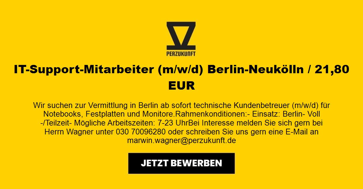 IT-Support-Mitarbeiter (m/w/d) - Neukölln - 47,09 EUR/h