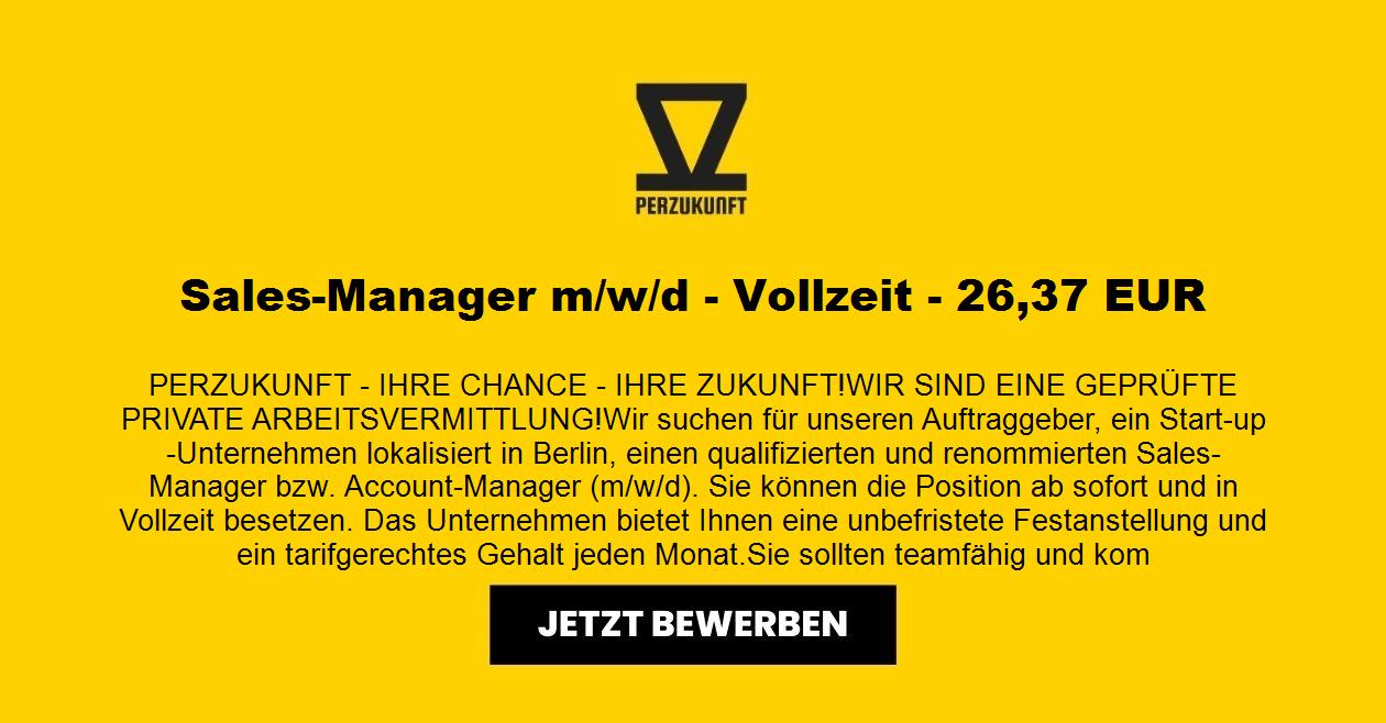 Sales-Manager (m/w/d) - Vollzeit