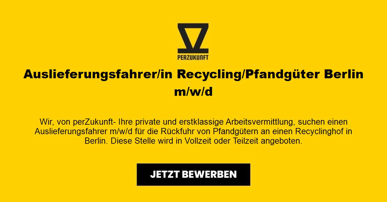Auslieferungsfahrer Recycling / Pfandgüter Berlin m/w/d