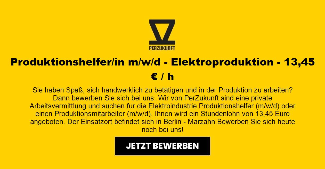 Produktionshelfer - Elektro - attraktive Vergütung (m/w/d)
