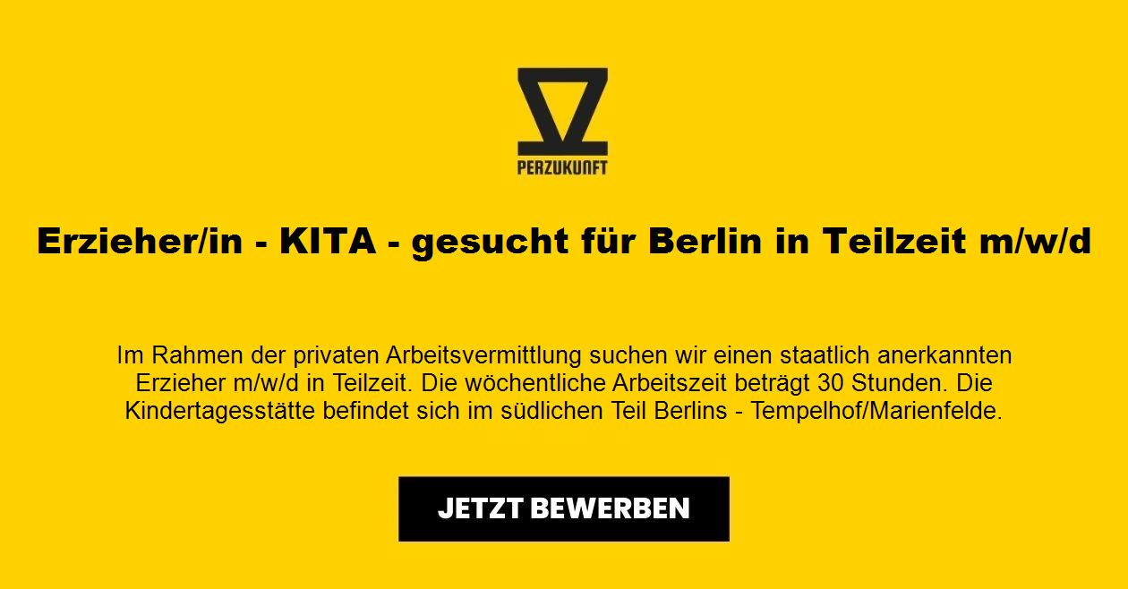 Erzieher/in - KITA - gesucht für Berlin in Teilzeit m/w/d