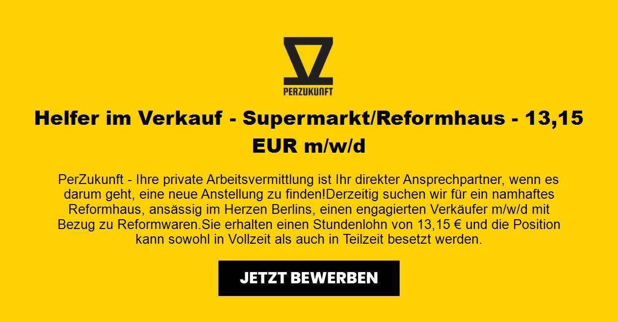 Verkaufshelfer m/w/d - Supermarkt/Reformhaus - 13,95 EUR