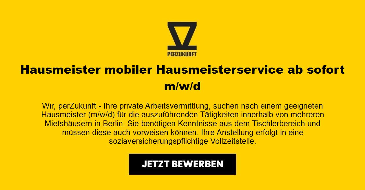 Hausmeister gesucht - mobiler Hausmeisterservice (m/w/d)