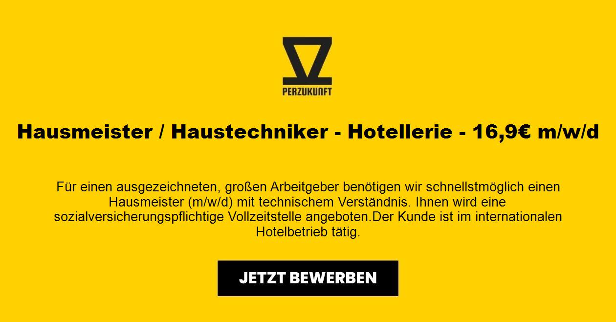 Hausmeister m/w/d - Hotellerie - 16,90 Euro / Stunde