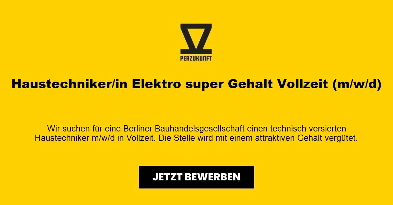 Haustechniker Elektro super Gehalt Vollzeit (m/w/d)