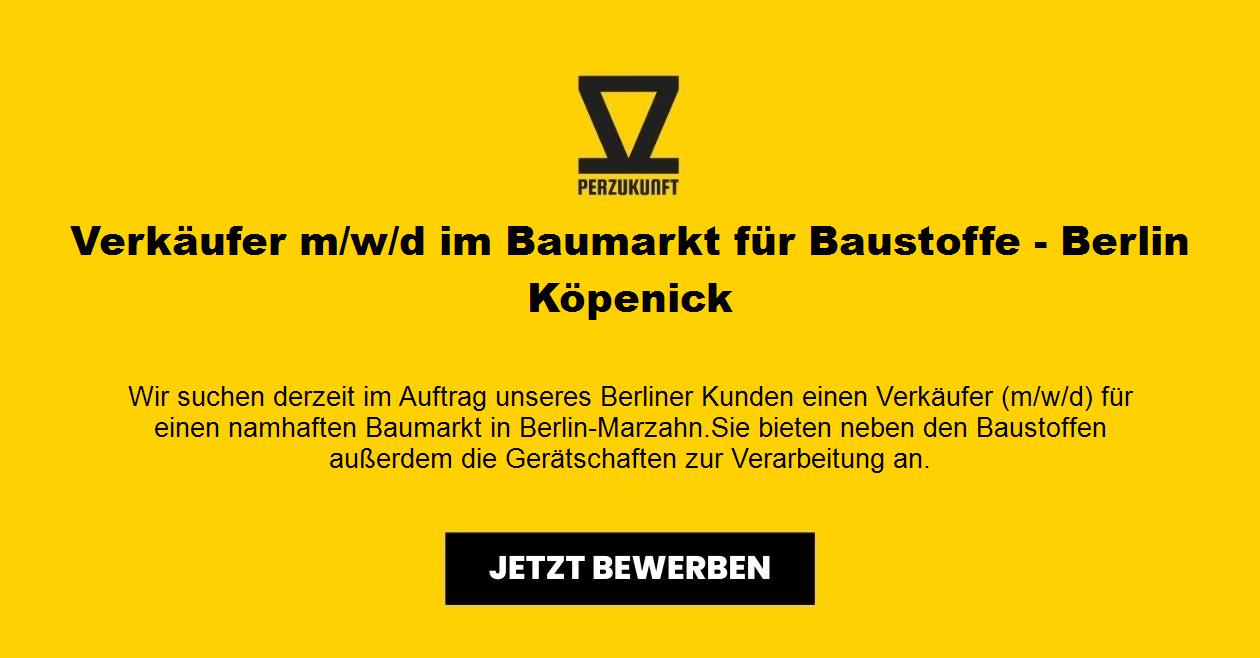 Verkäufer m/w/d im Baumarkt für Baustoffe - Berlin Köpenick