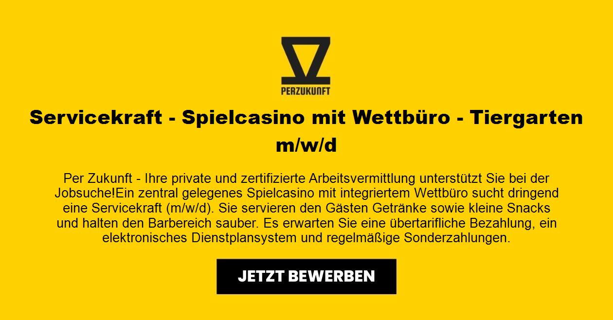 Servicekraft - Spielcasino mit Wettbüro - Tiergarten (m/w/d)