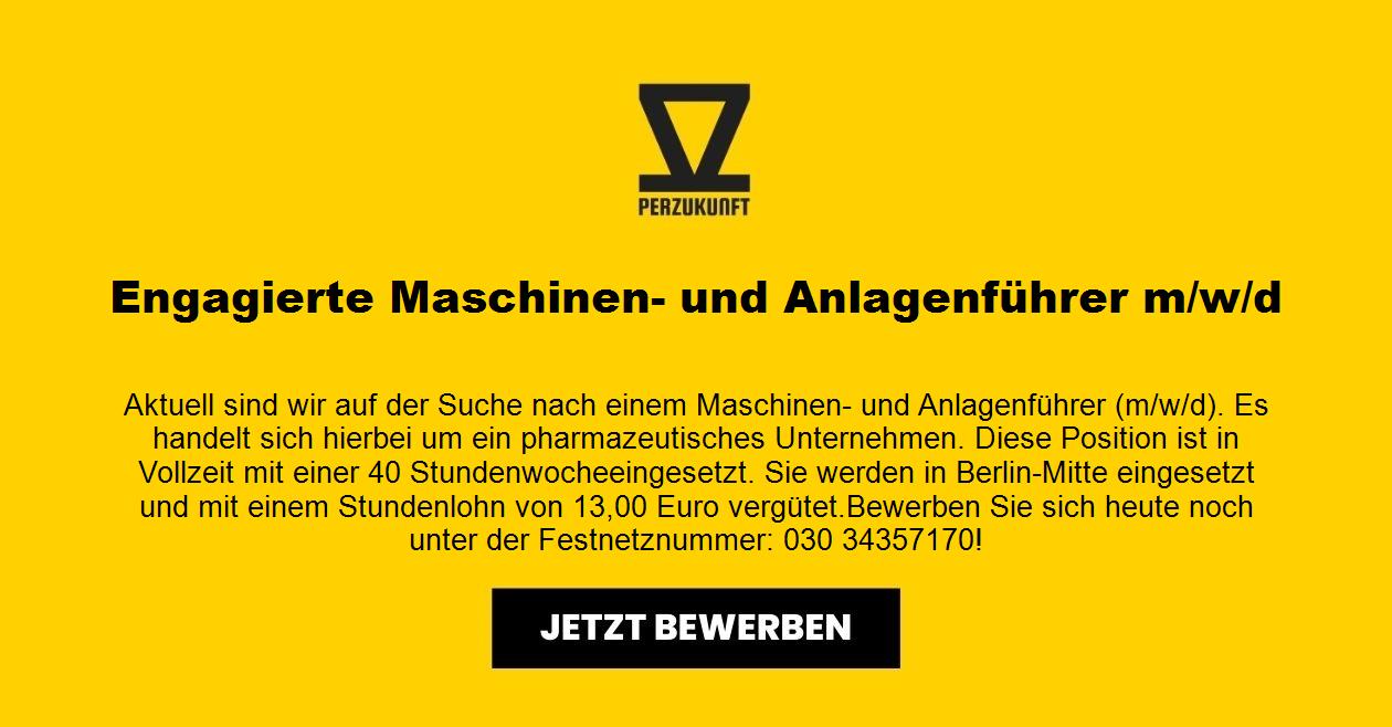 Produktionsmitarbeiter m/w/d Pharmazie - Hauptstadt Berlin