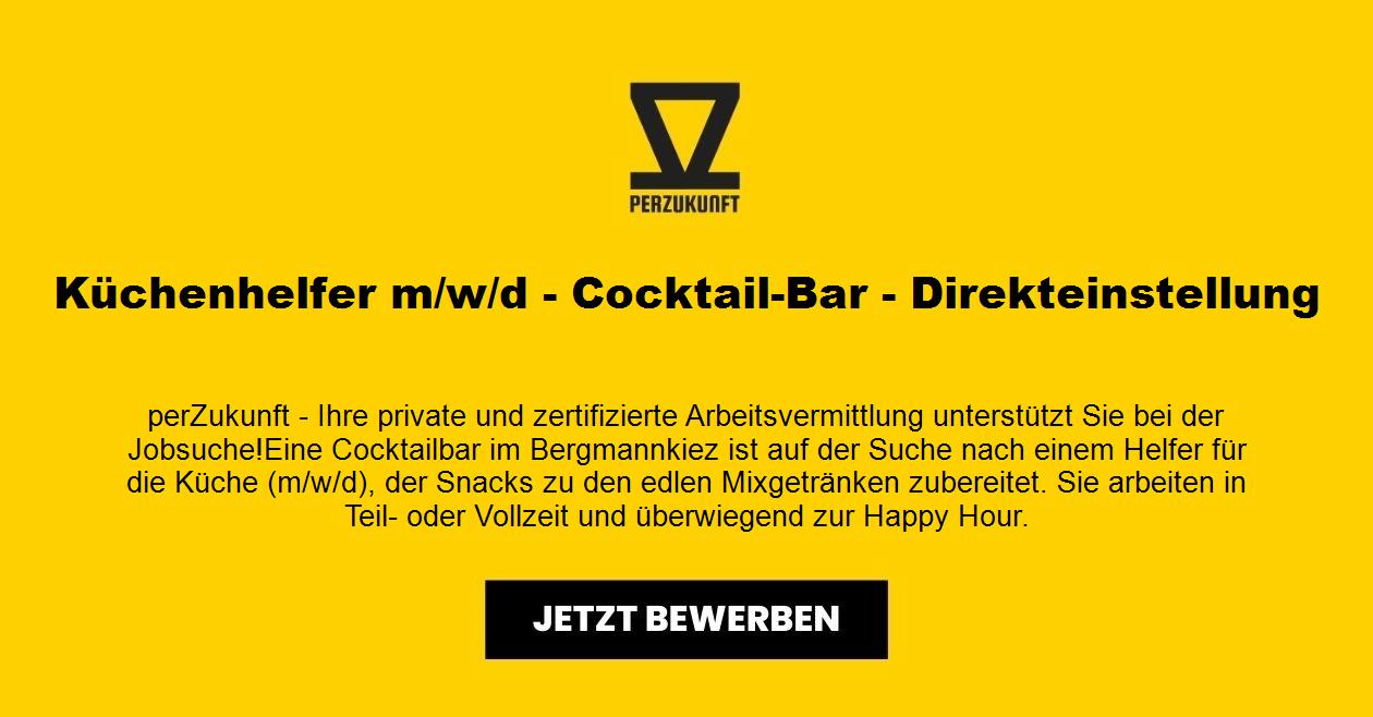 Küchenhelfer m/w/d - Cocktail-Bar