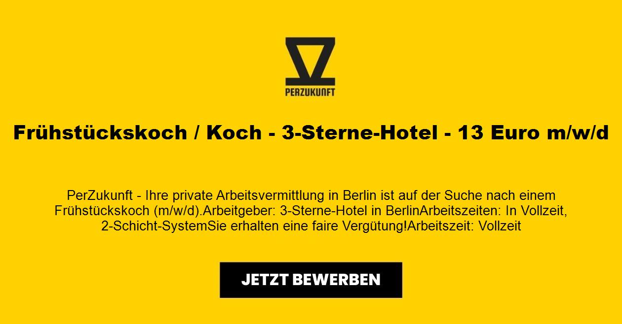 Frühstückskoch / Koch - 3-Sterne-Hotel - 13 Euro (m/w/d)