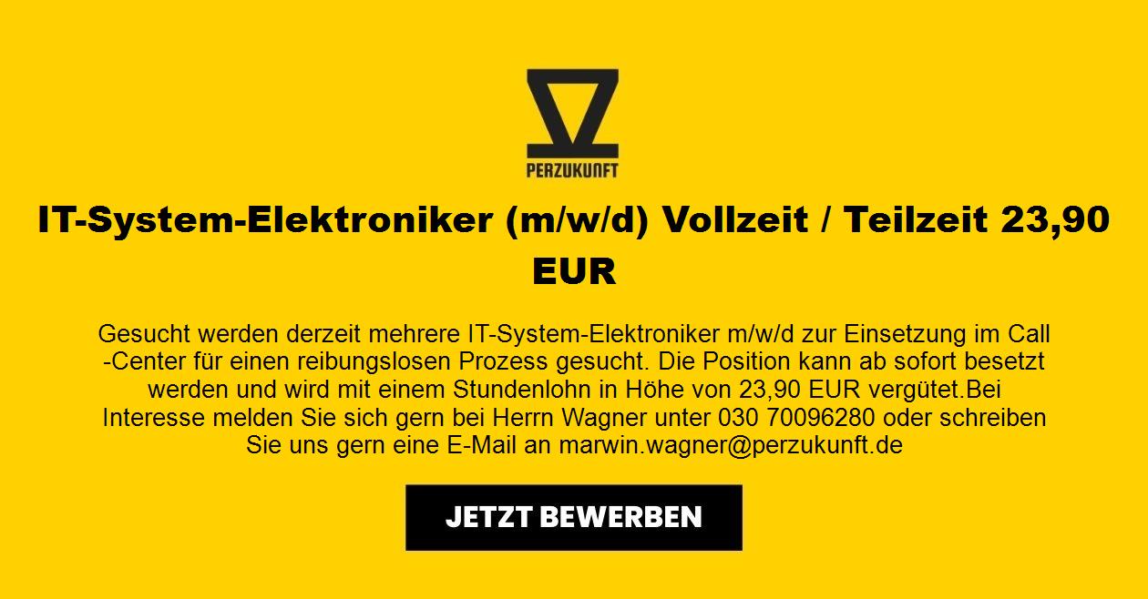 IT-System-Elektroniker (m/w/d) Vollzeit / Teilzeit 23,90 EUR