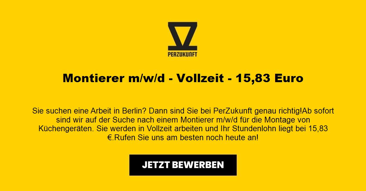 Montierer (m/w/d) - Vollzeit - 15,83 Euro