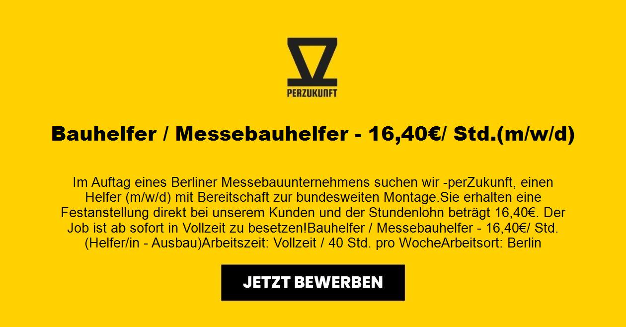 Bauhelfer / Messebauhelfer - 27,41€/ Std.(m/w/d)