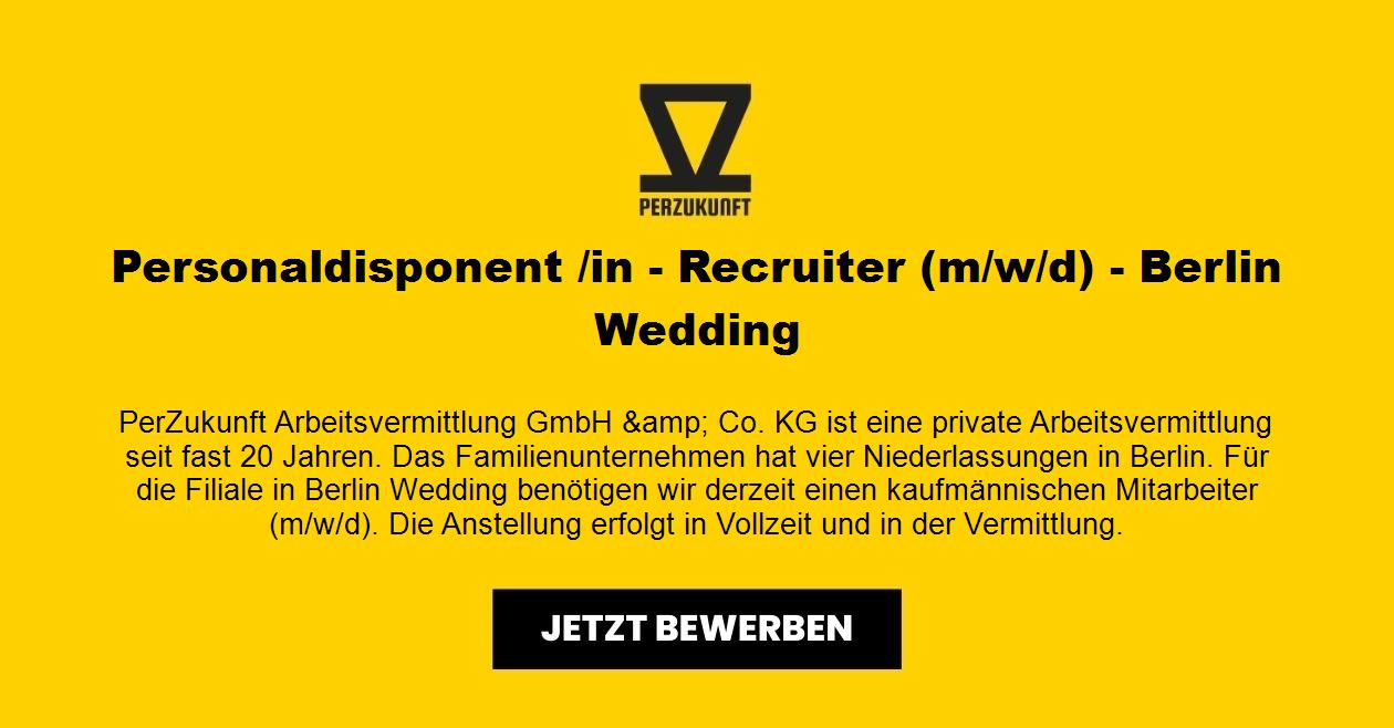 Personaldisponent /in - Recruiter m/w/d - Berlin Wedding