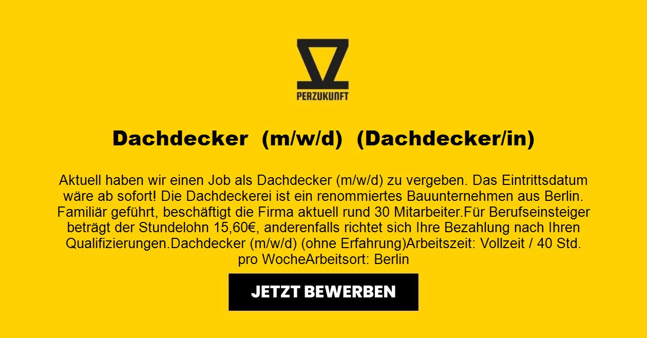 Dachdecker  (m/w/d)  (Dachdecker/in)
