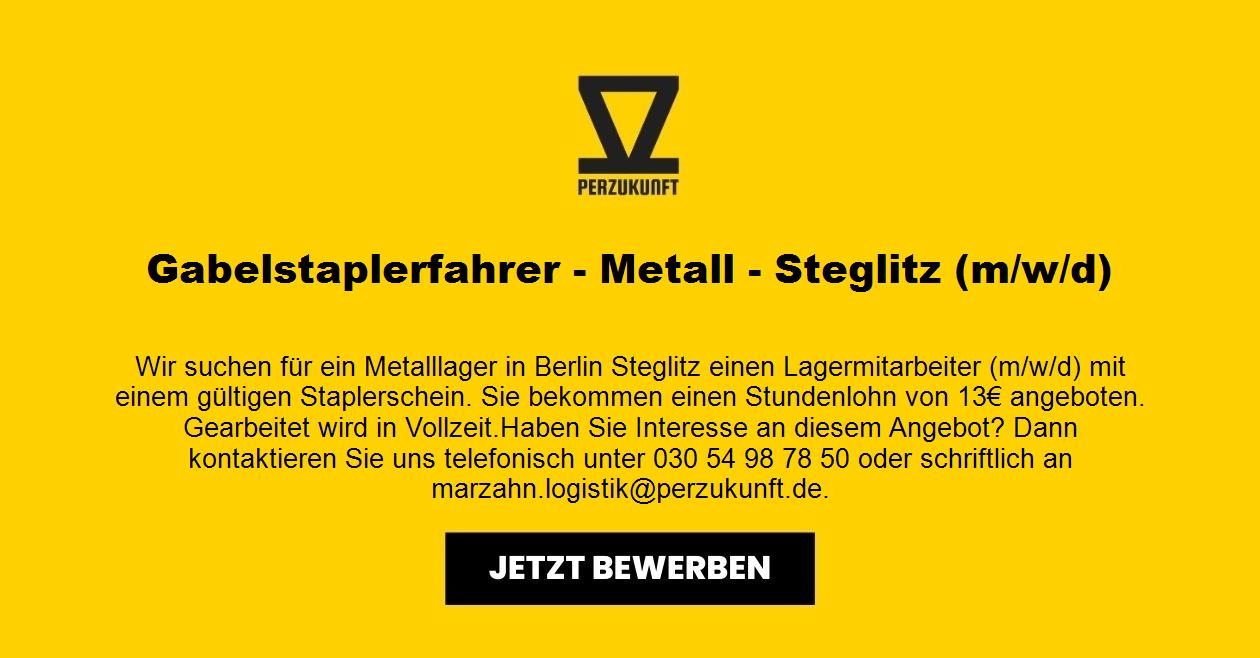 Gabelstaplerfahrer - Metall - Steglitz (m/w/d)