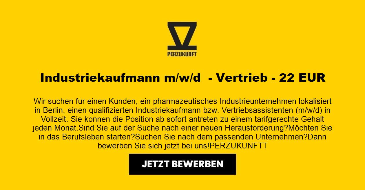 Industriekaufmann m/w/d - Vertrieb - 47,52 EUR