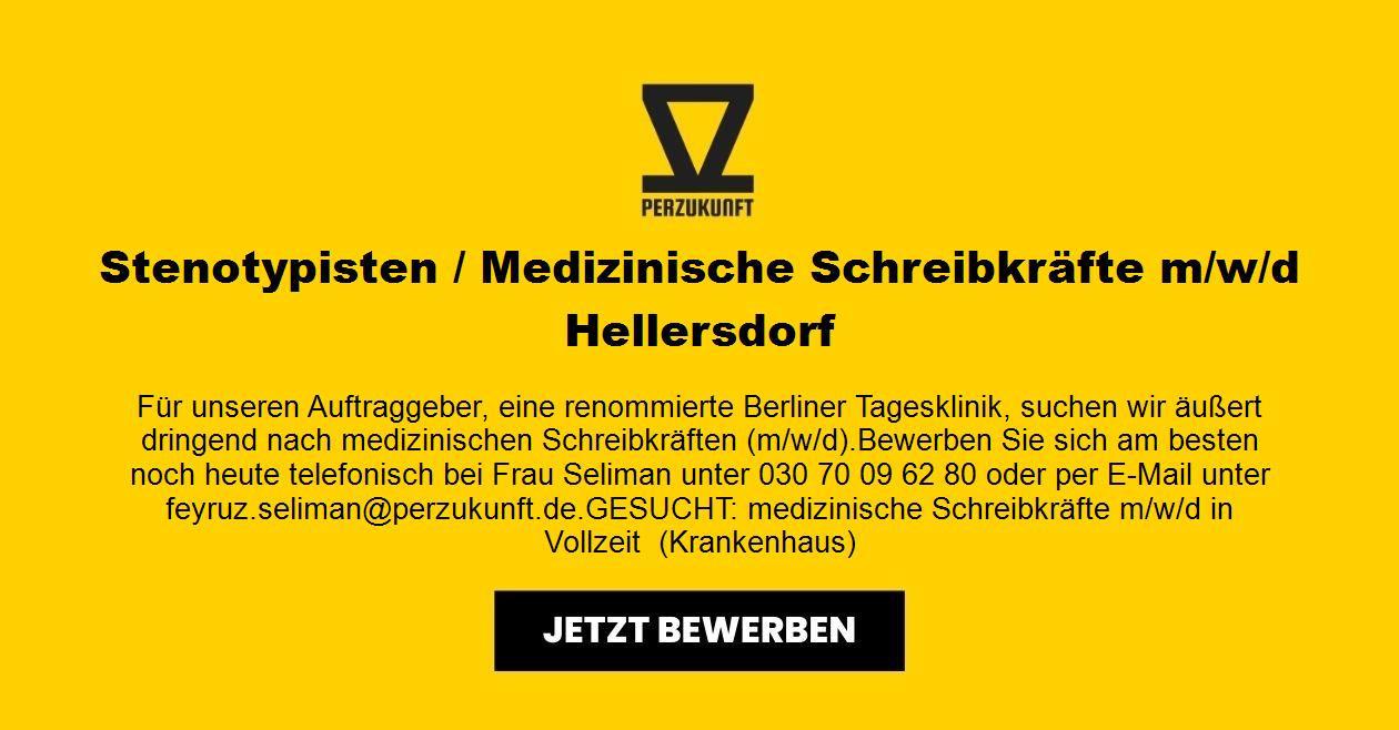 Stenotypisten/ Medizinische Schreibkräfte m/w/d Hellersdorf