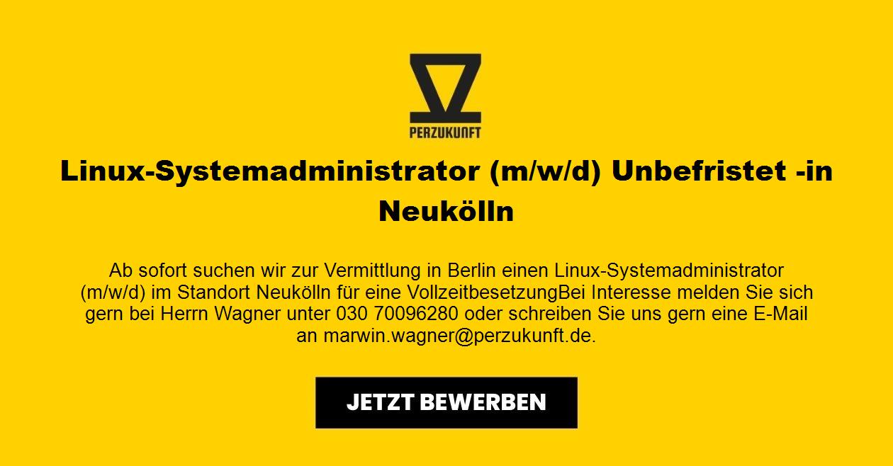 Linux-Systemadministrator (m/w/d) Unbefristet -in Neukölln