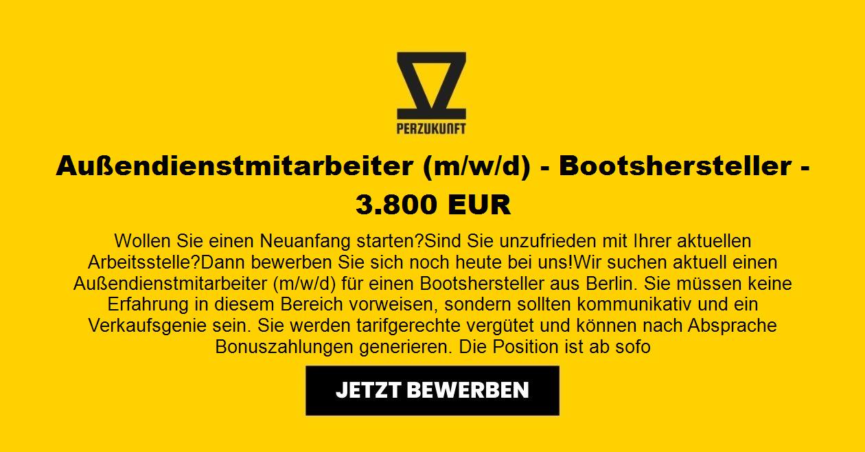 Außendienstmitarbeiter (m/w/d) - Bootshersteller - 8208,90 EUR
