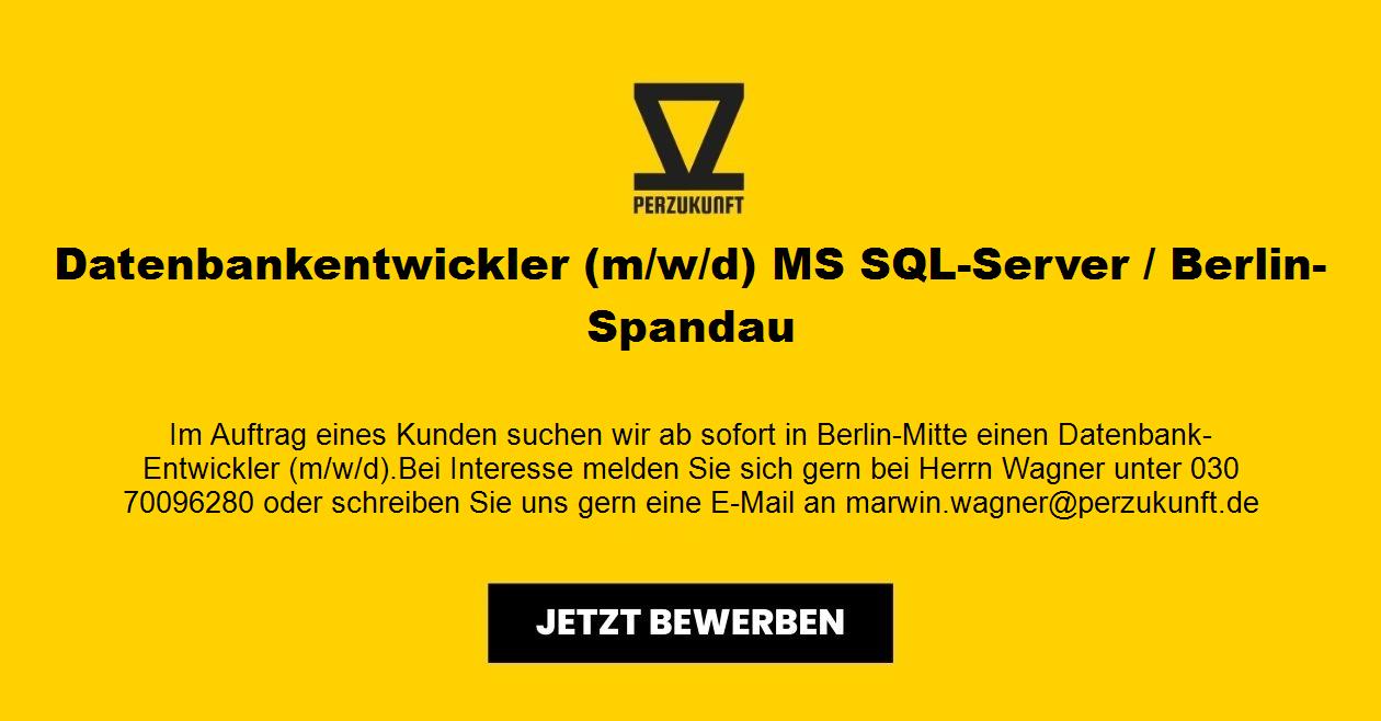Datenbankentwickler (m/w/d) - MS SQL-Server - ab sofort