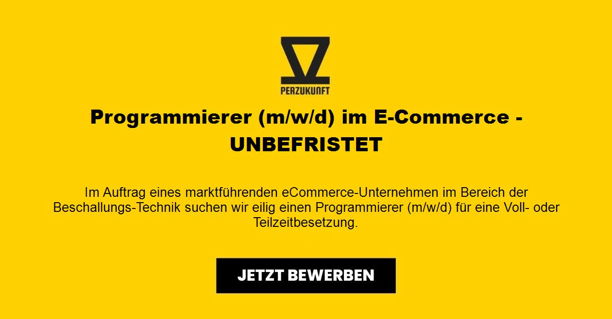 Programmierer m/w/d E-Commerce - UNBEFRISTET