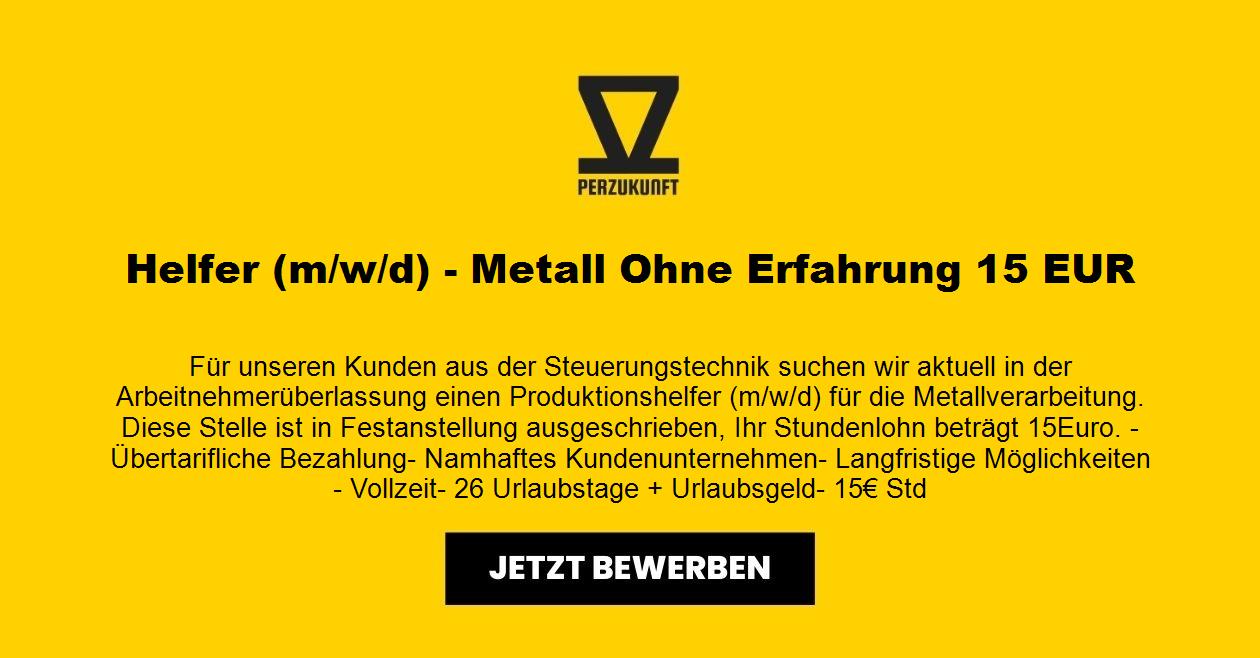 Helfer (m/w/d) - Metall Ohne Erfahrung 32,41 EUR