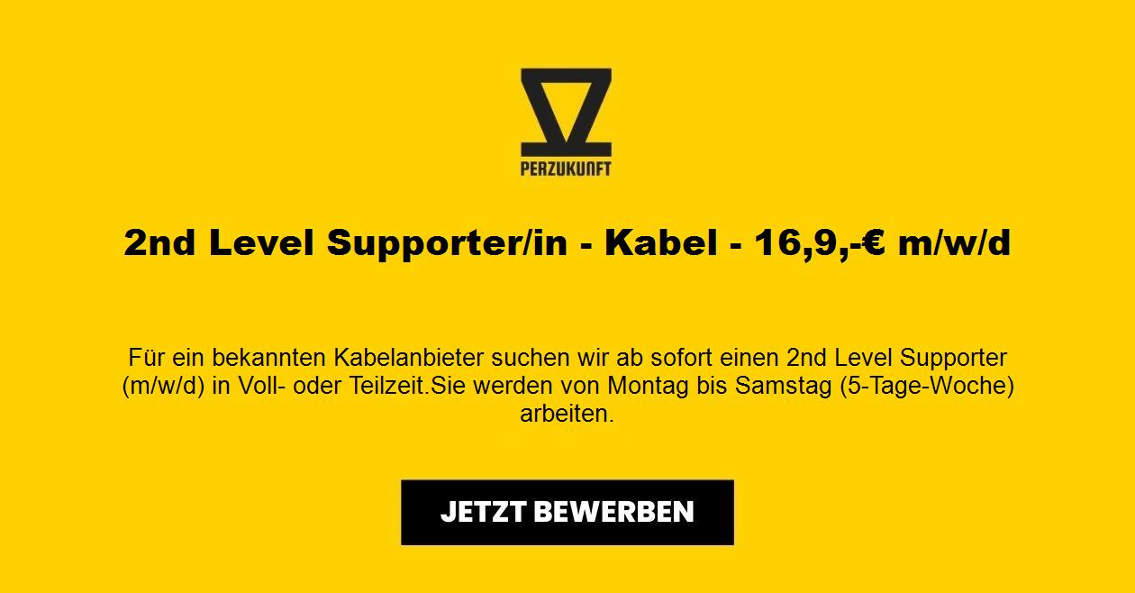 2nd Level Supporter - Kabel - 28,25-€ m/w/d