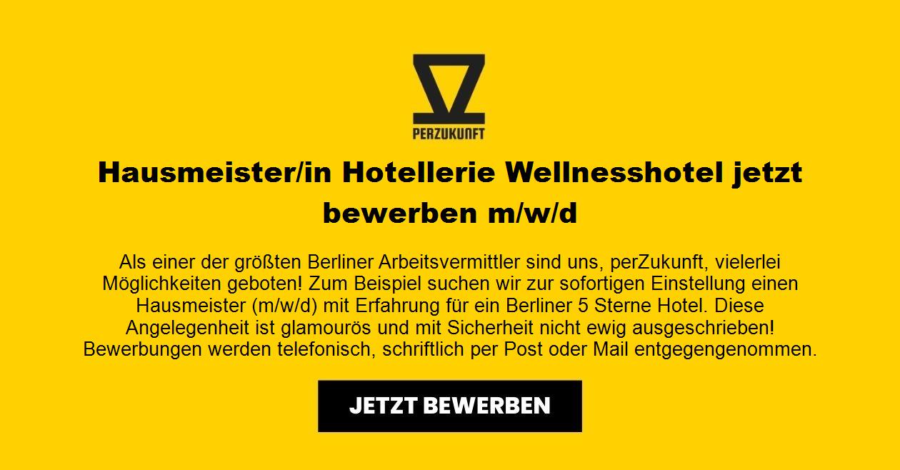 Hausmeister/in - Wellnesshotel Berlin m/w/d
