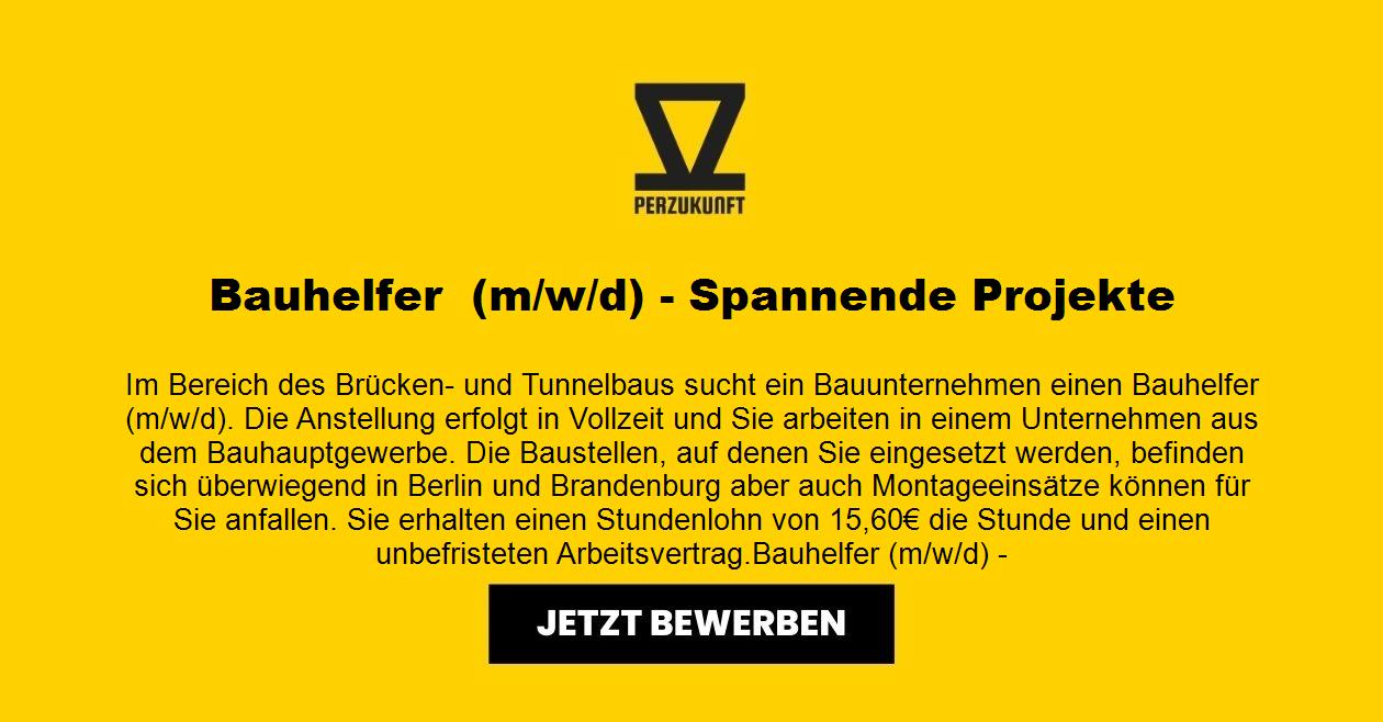 Bauhelfer  (m/w/d)  -  Spannende Projekte