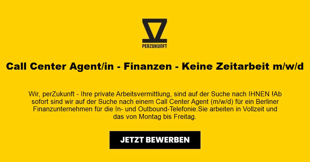 Call Center Agent m/w/d Finanzunternehmen