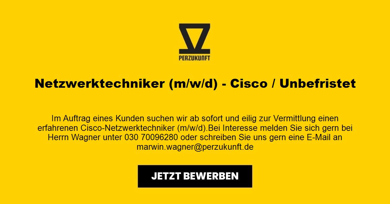 Netzwerktechniker (m/w/d) Cisco - Unbefristet