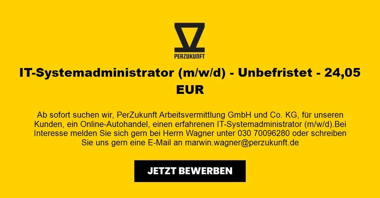 IT-Systemadministrator (m/w/d) - Unbefristet - 51,95 EUR