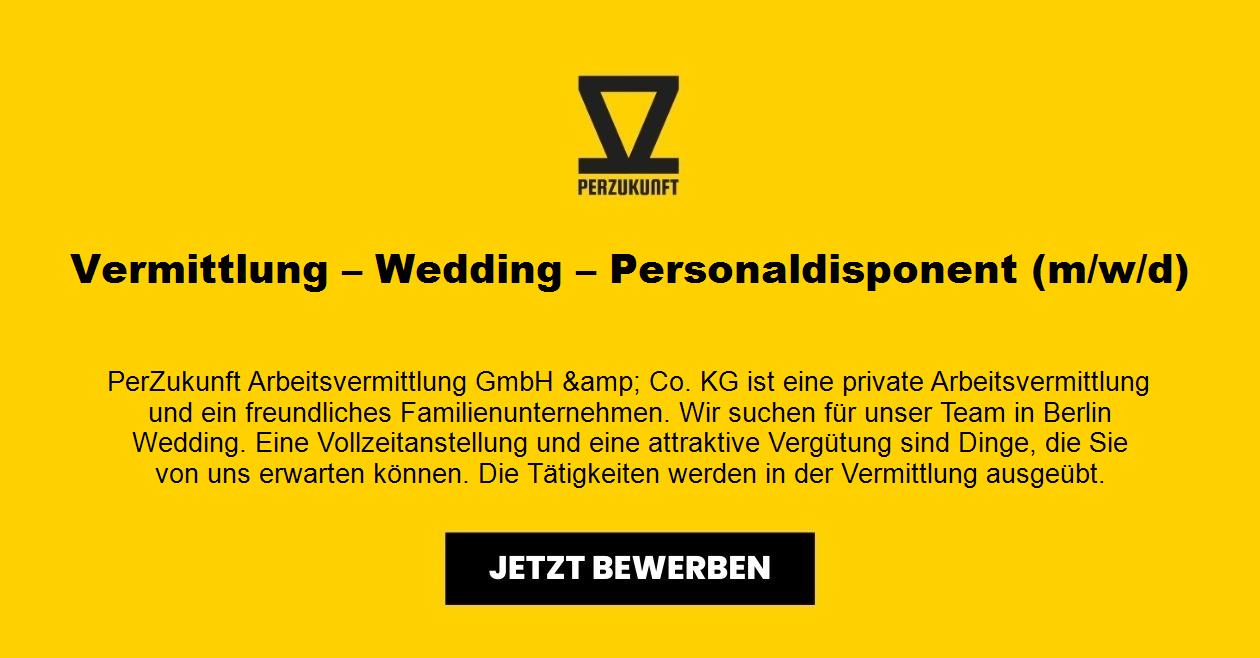 Vermittlung – Wedding – Personaldisponent m/w/d