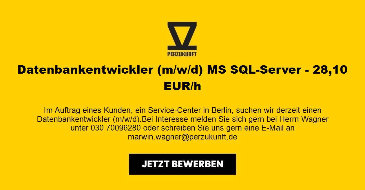 Datenbankentwickler m/w/d MS SQL-Server - 60,71 EUR/h