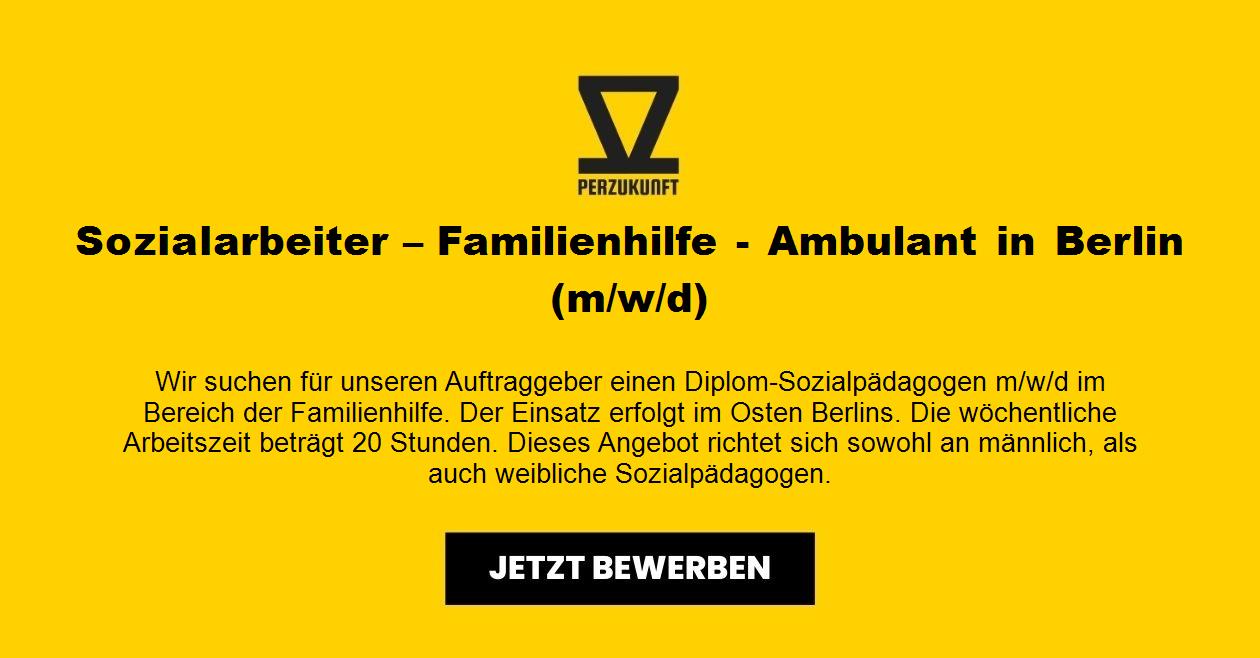 Sozialarbeiter – Familienhilfe - Ambulant in Berlin (m/w/d)