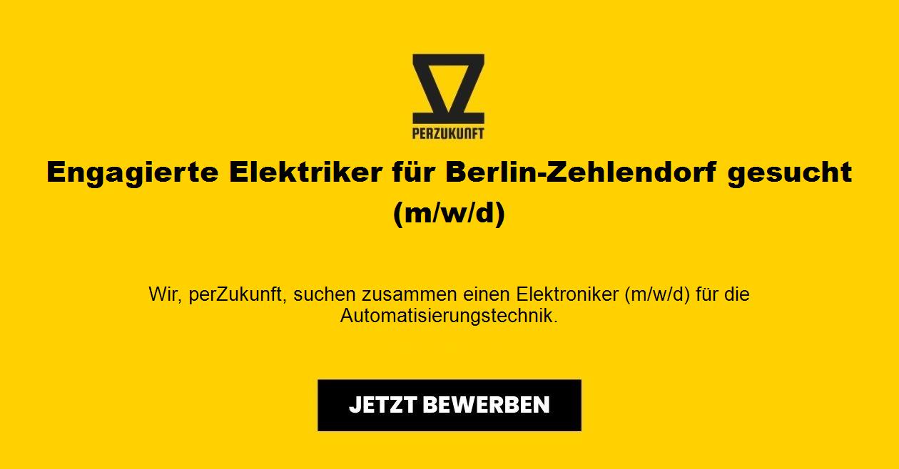 Engagierte Elektriker für Berlin-Zehlendorf gesucht (m/w/d)