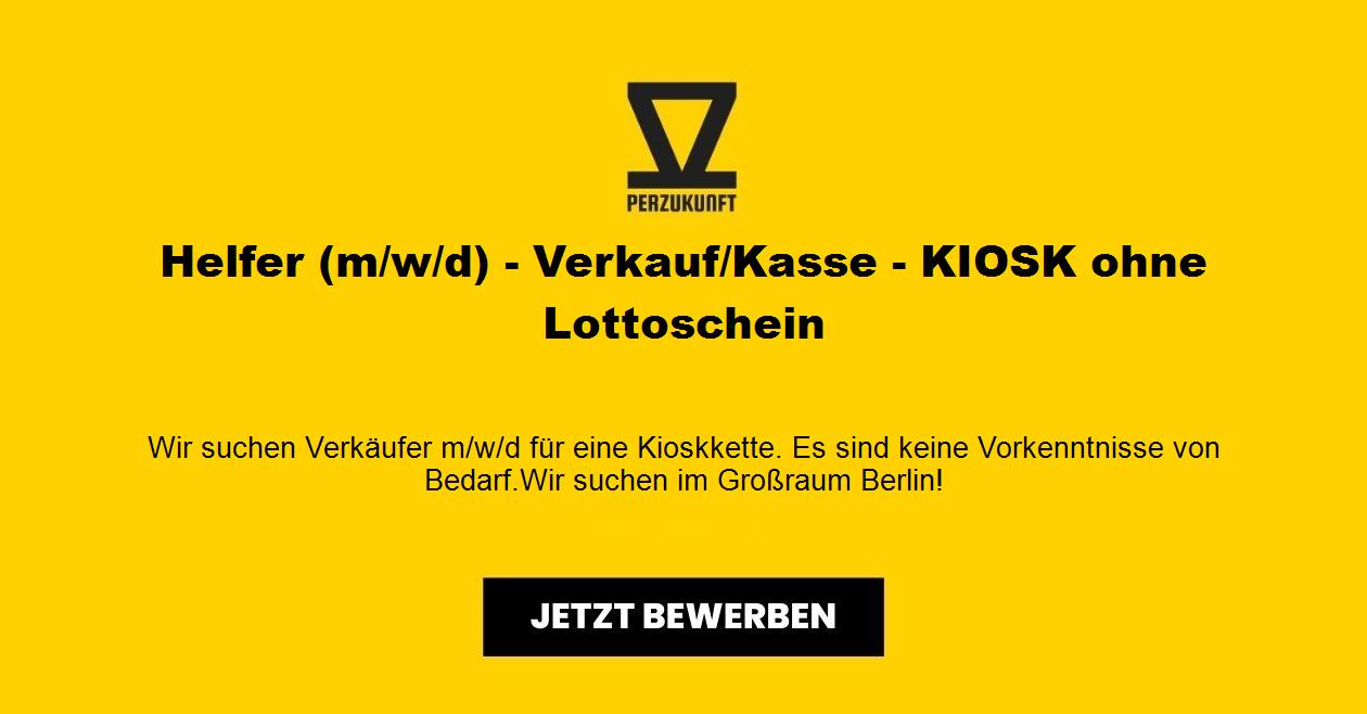 Helfer m/w/d - Verkauf/Kasse - KIOSK ohne Lottoschein