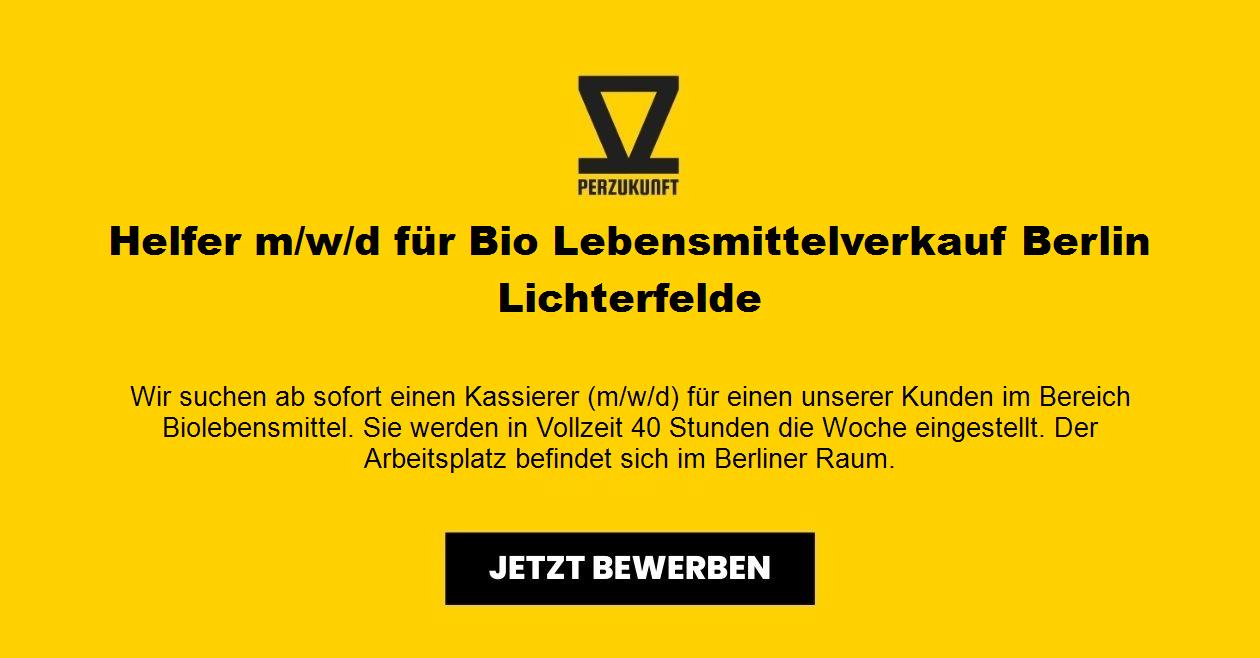 Helfer m/w/d für Bio Lebensmittelverkauf Berlin Lichterfelde