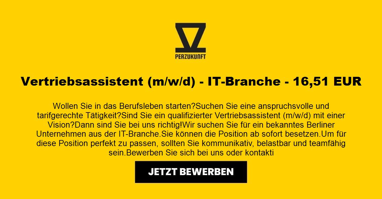 Vertriebsassistent m/w/d - IT-Branche - ab 35,67 € / Std.