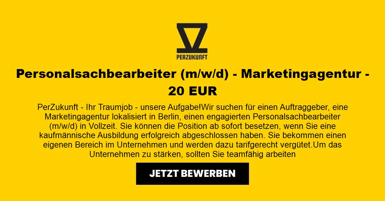 Personalsachbearbeiter m/w/d - Marketingagentur - 55,84 €