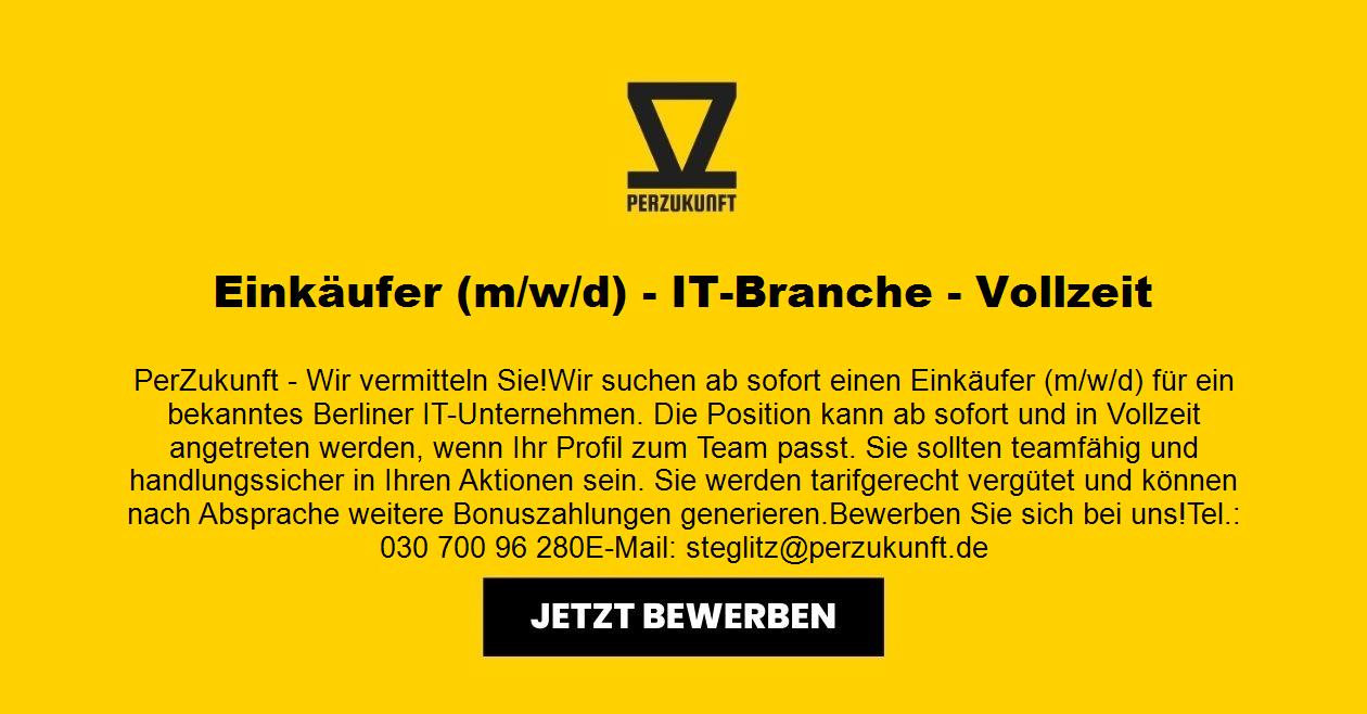 Einkäufer m/w/d - IT-Branche - Vollzeit 41,04 € / Std.