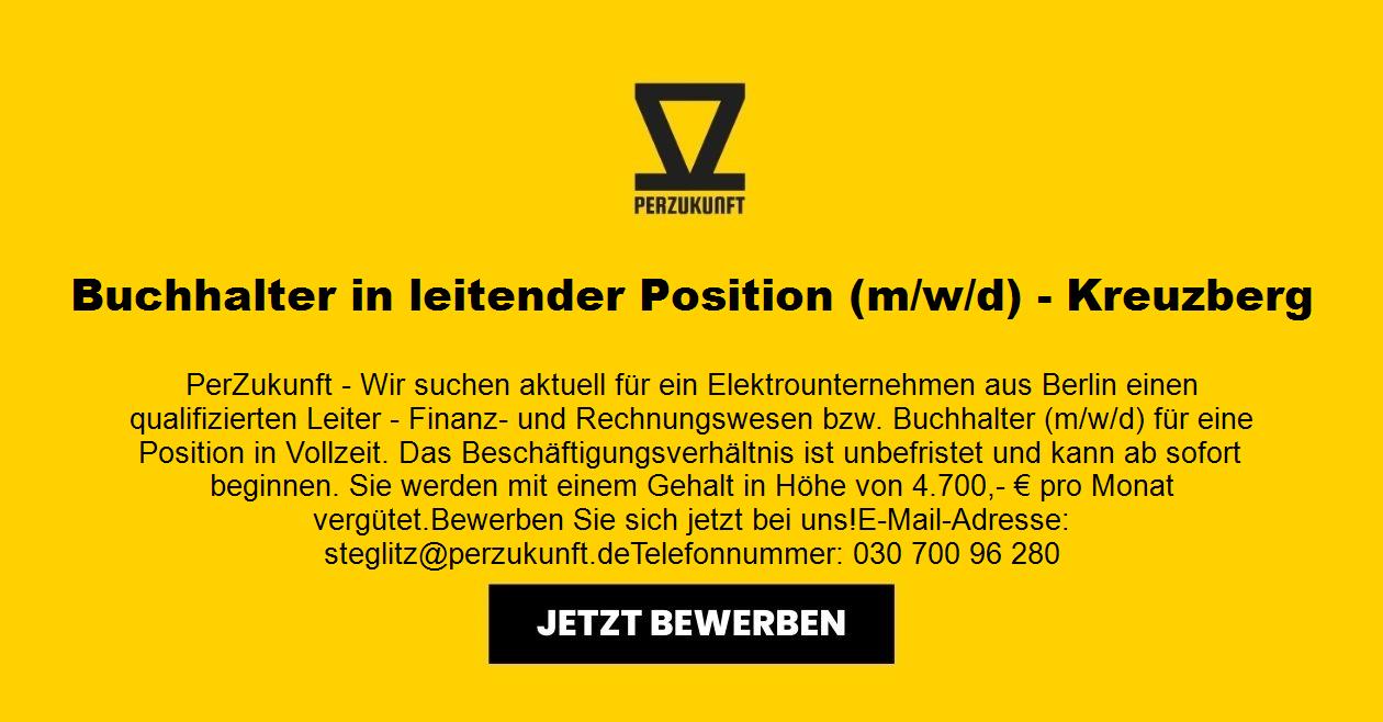 Buchhalter in leitender Position (m/w/d) - Kreuzberg