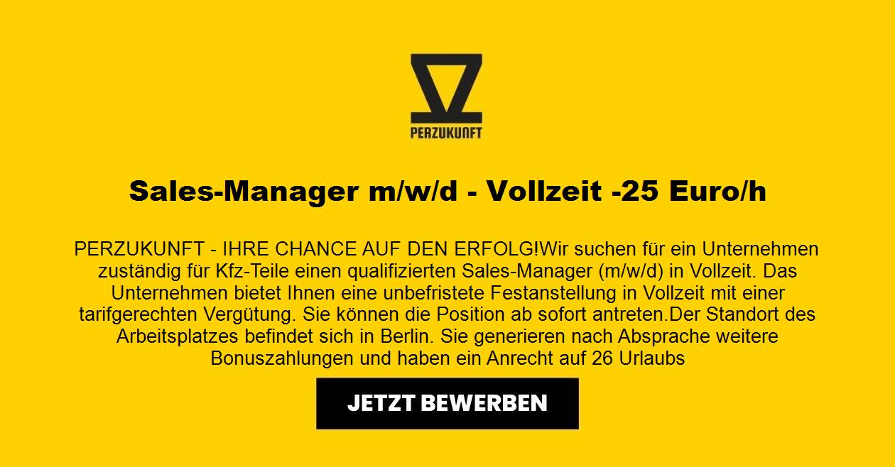 Sales-Manager m/w/d - Vollzeit -48,82 Euro/h