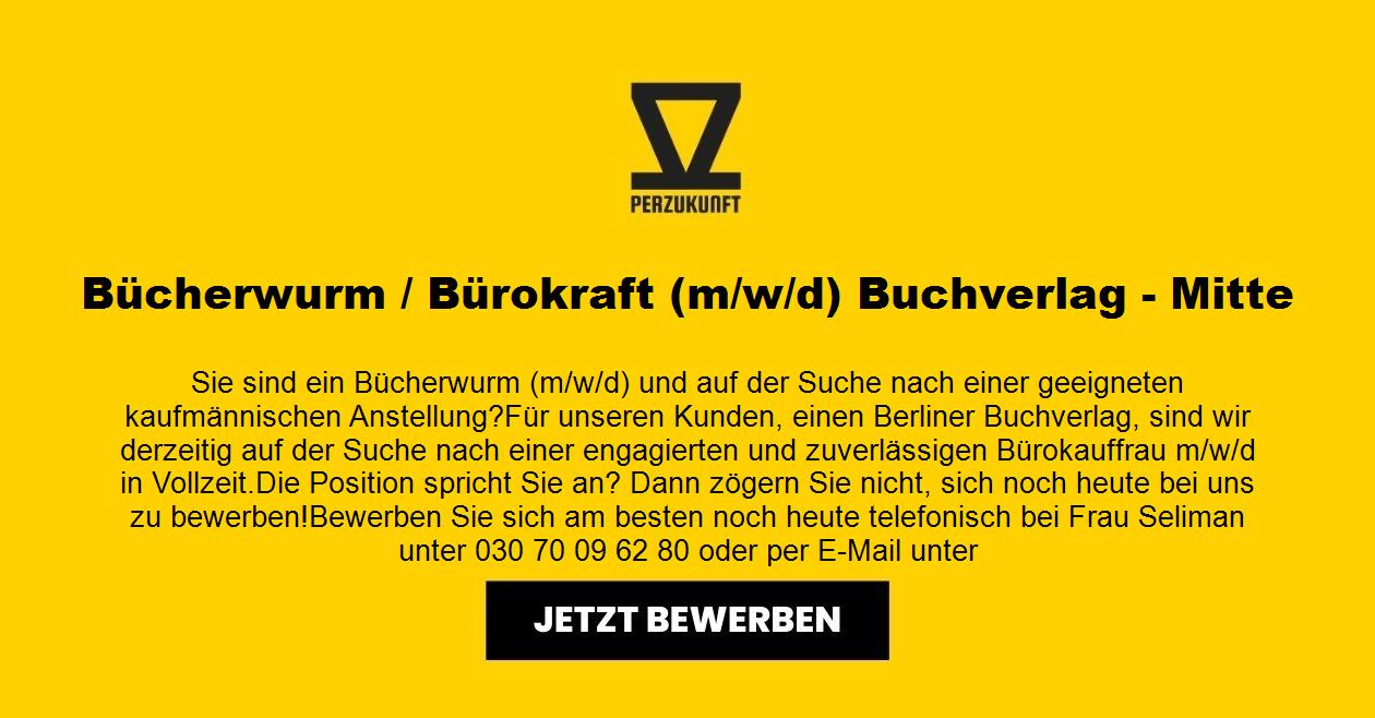 Bücherwurm / Bürokraft m/w/d Buchverlag - Mitte