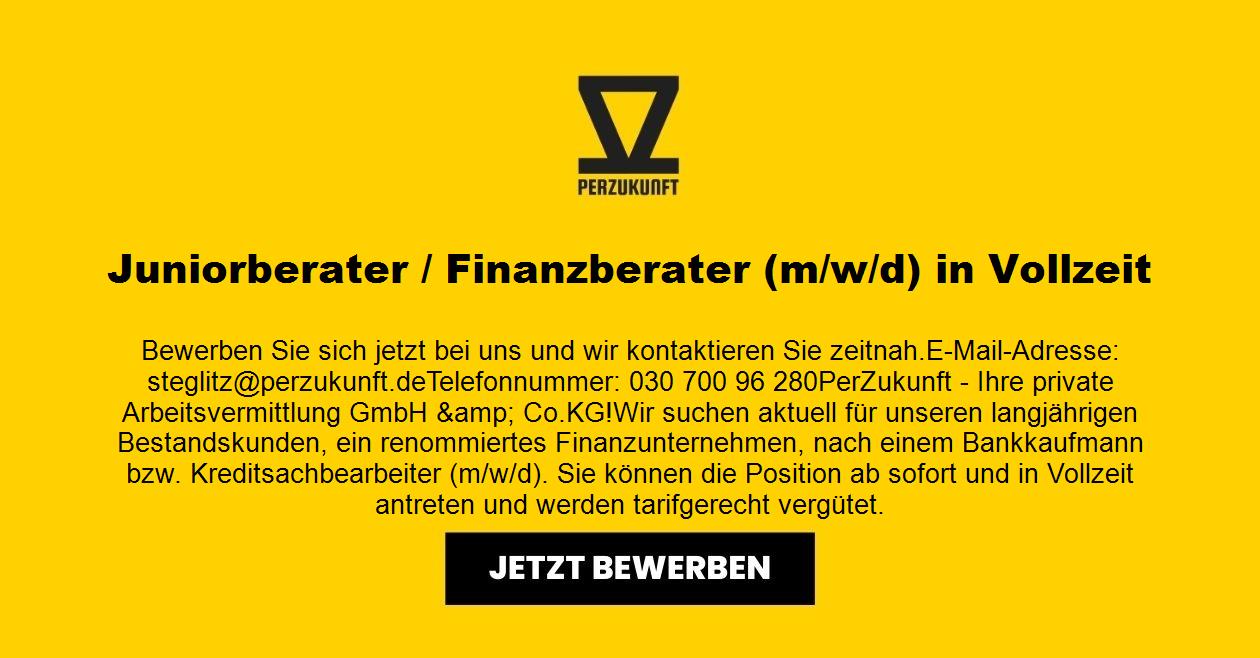 Juniorberater / Finanzberater (m/w/d) in Vollzeit