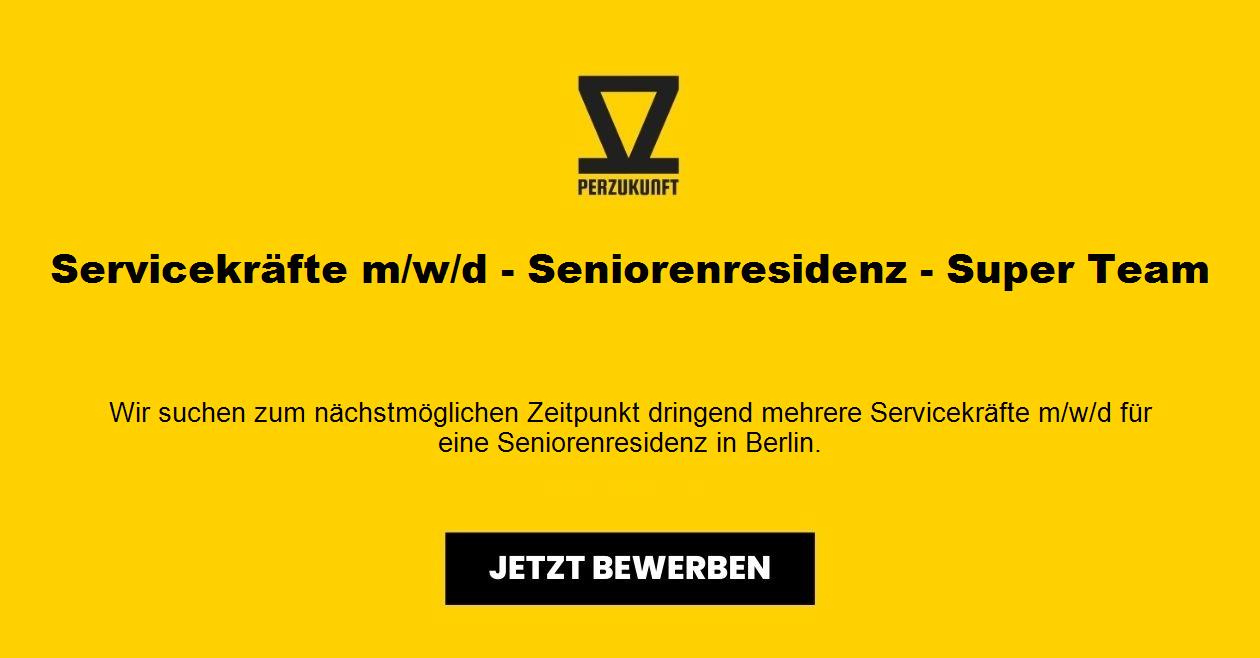Servicekräfte  m/w/d - Seniorenresidenz - Super Team