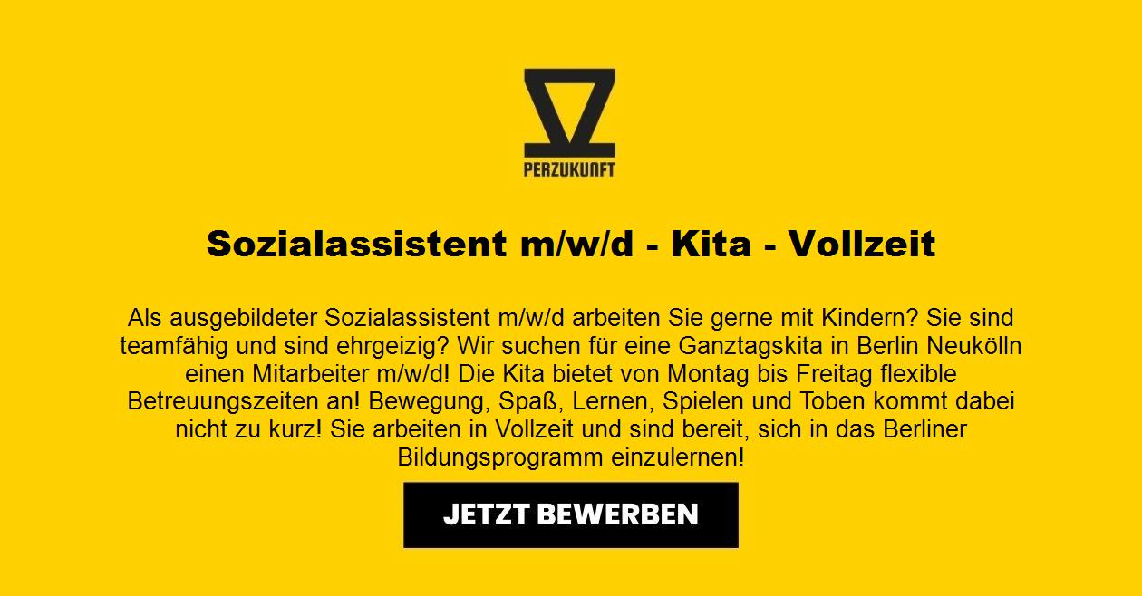 Sozialassistent  (m/w/d) - Kita - Vollzeit