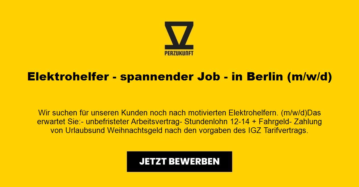 Elektrohelfer - spannender Job - in Berlin (m/w/d)