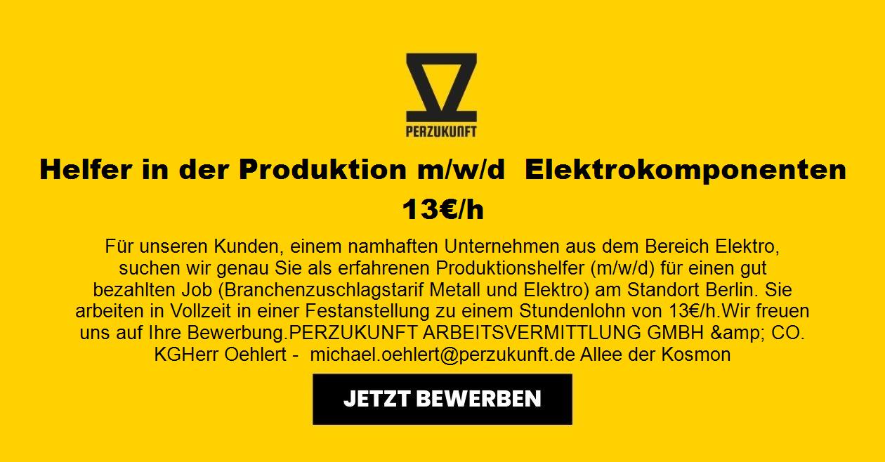 Helfer in der Produktion m/w/d  Elektrokomponenten 28,09€/h